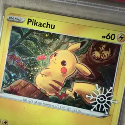 HAND SWIRL 🌀💫 PSA 6 Pikachu SWSH153 Advent 2022 Promo Snowflake Pokemon Card - Image 2