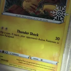 HAND SWIRL 🌀💫 PSA 6 Pikachu SWSH153 Advent 2022 Promo Snowflake Pokemon Card - Image 4