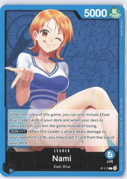 Nami P-117 PROMO Leader One Piece Card Game English - NM - Image 1