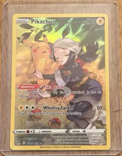 Pikachu TG05/TG30 Ultra Rare Holo Lost Origin Trainer Gallery Pokemon Card - Image 1