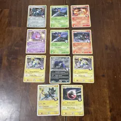 Pokemon TCG Lot 11 Team Galactic Gym Leader Cards HP-LP - Image 1