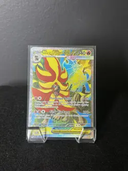 Mega Pyroar ex 099/086 Me04: Chaos Rising Double Rare Near Mint Pokemon Card - Image 1