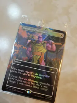 Magic The Gathering Swords to Plowshares Thanos Foil Card Near Mint PSA PROMO - Image 2