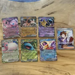 Pokemon TCG EX Holo Lot Mew, Wigglytuff, Jynx, Golem, Alakazam (7 Card) - Image 1