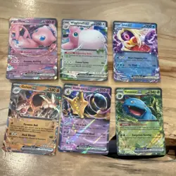 Pokemon TCG EX Holo Lot Mew, Wigglytuff, Jynx, Golem, Alakazam (7 Card) - Image 2