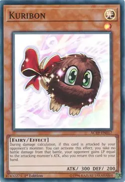Yu-Gi-Oh Card - AC19-EN017 - KURIBON (super rare holo) - NM/M - Image 1