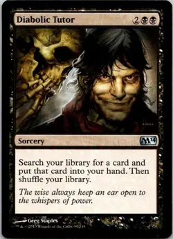 Lot of 3 MTG Magic The Gathering Diabolic Tutor M14 See Scans - Image 5