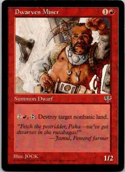 Lot of 7 MTG Magic The Gathering Dwarven Miner Mirage See Scans - Image 5