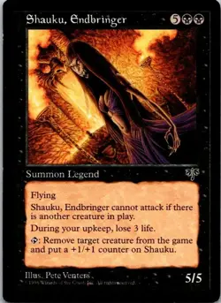 Lot of 3 MTG Magic The Gathering Shauku Endbringer Mirage See Scans - Image 5