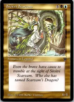 Lot of 2 MTG Magic The Gathering Sivitri Scarzam Legends See Scans - Image 1