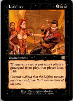 Lot of 3 MTG Magic The Gathering Liability Mercadian Masques See Scans - Image 1
