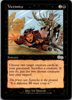 Lot of 2 MTG Magic The Gathering Victimize Urza's Saga See Scans - Image 1