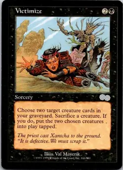 Lot of 2 MTG Magic The Gathering Victimize Urza's Saga See Scans - Image 3