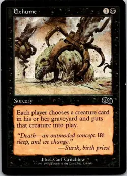 Lot of 7 MTG Magic The Gathering Exhume Urza's Saga See Scans - Image 3