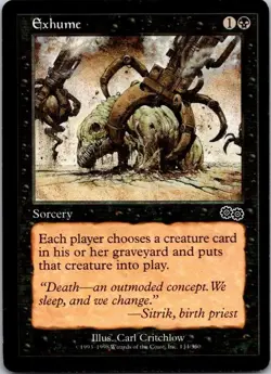 Lot of 7 MTG Magic The Gathering Exhume Urza's Saga See Scans - Image 5