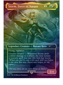 Storm, Force of Nature - Marvel's Storm Foil Secret Lair MTG - Image 1