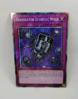 YU-GI-OH! Eradicator Epidemic Virus RA03-EN183. 1st Ed Platinum Secret Rare Card - Image 1