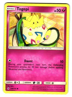 Togepi 136/214 Common Unbroken Bonds Pokemon Near Mint - Image 1