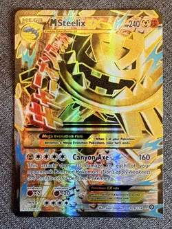 Pokemon TCG M Steelix EX Full Art Ultra Rare Steam Siege 109/114 NM Condition - Image 1