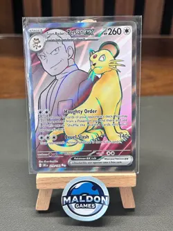 Team Rocket's Persian ex 219/182 Destined Rivals Ultra Rare NM 2025 - Image 1