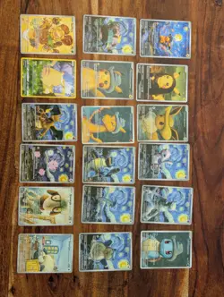 Pikachu Van Gogh Grey Charizard Blastoise Eevee Starry Night Pokemon CUSTOM TCG - Image 1