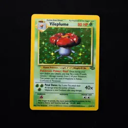 Vileplume 15/64 MP Jungle Holo Rare Vintage Pokemon TCG Card WOTC 1999 - Image 1