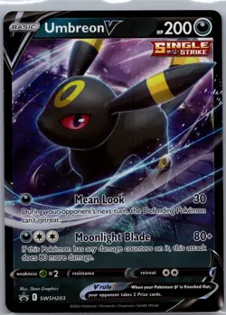 Umbreon V SWSH203 - Black Star Promo - Pokemon Card - NM - Image 1