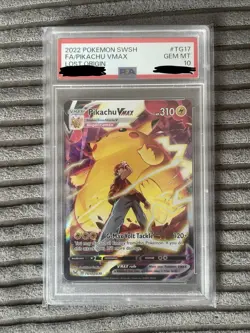 Pokemon Lost Origin TG17/TG30 Pikachu VMAX PSA 10 - Image 1