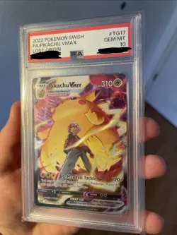 Pokemon Lost Origin TG17/TG30 Pikachu VMAX PSA 10 - Image 3