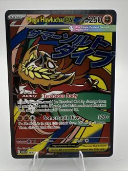 Mega Hawlucha ex 268/217 Mega Attack Rare Ascended Heroes Pokemon NM - Image 1