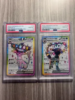 Pokemon TCG Premium Figure Collection Umbreon & Espeon sequential PSA 10's - Image 1