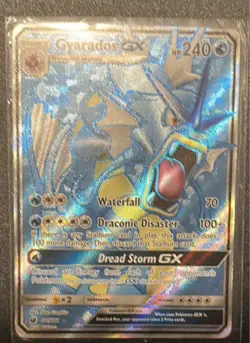 Pokemon TCG Gyarados GX Full Art Holo Ultra Rare 101/111 Crimson Invasion - Image 1
