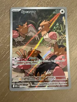 Spearow 151/132 Illustration Rare Mega Evolution Pokemon Near Mint - Image 1