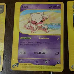 Vintage Pokemon E Reader Lot 12 Abra 46/144 Played Condition Varies - Image 3