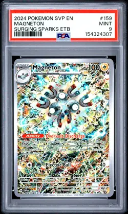 2024 POKEMON SVP EN-SV BLACK STAR PROMO #159 MAGNETON PSA 9 - Image 1