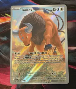 Tauros 096/086: Chaos Rising Illustration Rare Full Art Holo. NM Pokemon - Image 1
