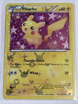 🔥 Pokemon Pikachu Uncommon Foil 2013 Legendary Treasures RC7/RC25 60HP 🔥 - Image 1
