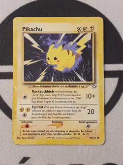 Pokemon Karte Pikachu 70/111 Neo Genesis Set Deutsch Pokemon TCG Original - Image 2