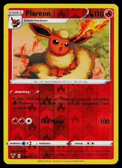 Pokemon Card Flareon 026/185 Vivid Voltage Reverse Holo Rare - Image 1