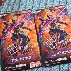 Bandai Namco Gundam Card Game Steel Requiem Starter Deck 2-Pack English - Image 1