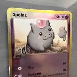 Pokemon Card Spoink EX Dragon Reverse Holo 74/97 Near Mint - Image 3