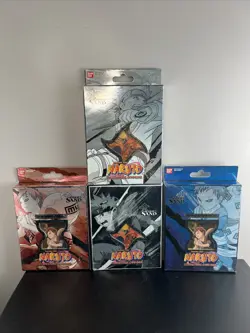 Brand New Naruto Curse Of The Sand Set Of 4 Decks For Card Game CCG TCG Sealed - Image 1
