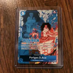 Portgas.D.Ace Winner Pack 2024 Oct.-Dec. One Piece Promo Card OP07-053 (white) - Image 1