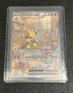 Pokemon TCG Alakazam EX 201/165 Sir Scarlet & Violet 151 English Full Art Card - Image 2