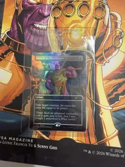 Thanos Swords To Plowshares PSA Promo 0001 - Magic The Gathering - With Magazine - Image 2