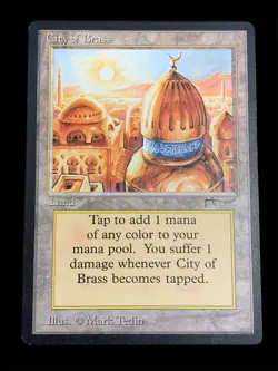 1993 MTG - Arabian Nights - CITY OF BRASS - Vintage Rare - Excellent. - Image 1