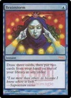 1x Brainstorm - Foil Heavy Play MTG Magic - Kid Icarus - - Image 1