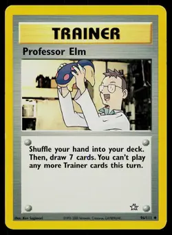 Pokemon Card Neo Genesis Professor Elm 96/111 Uncommon - Image 1