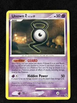 Pokemon TCG - Unown [G] - 57/106 - Great Encounters - Uncommon (2008) - Image 1