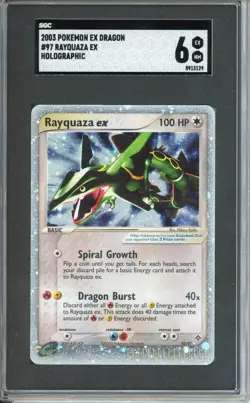 Pokemon Graded: Rayquaza ex 97/97 EX Dragon (2003) Holo SGC 6 - Image 1